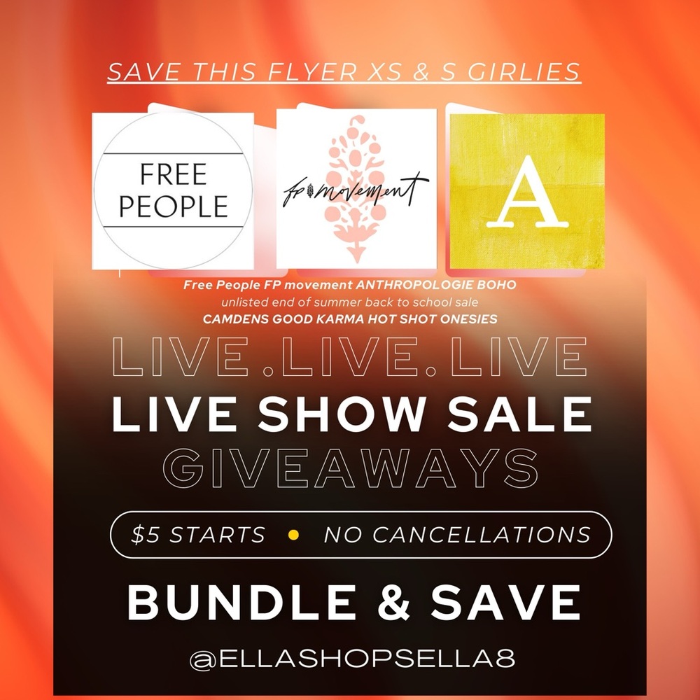 ✨🍁☀️LIVE SHOW LISTING☀️🍁✨